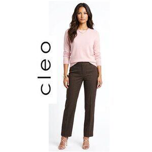 CLEO - Classic essential item - Dark brown dress pants (Ever Body Style)